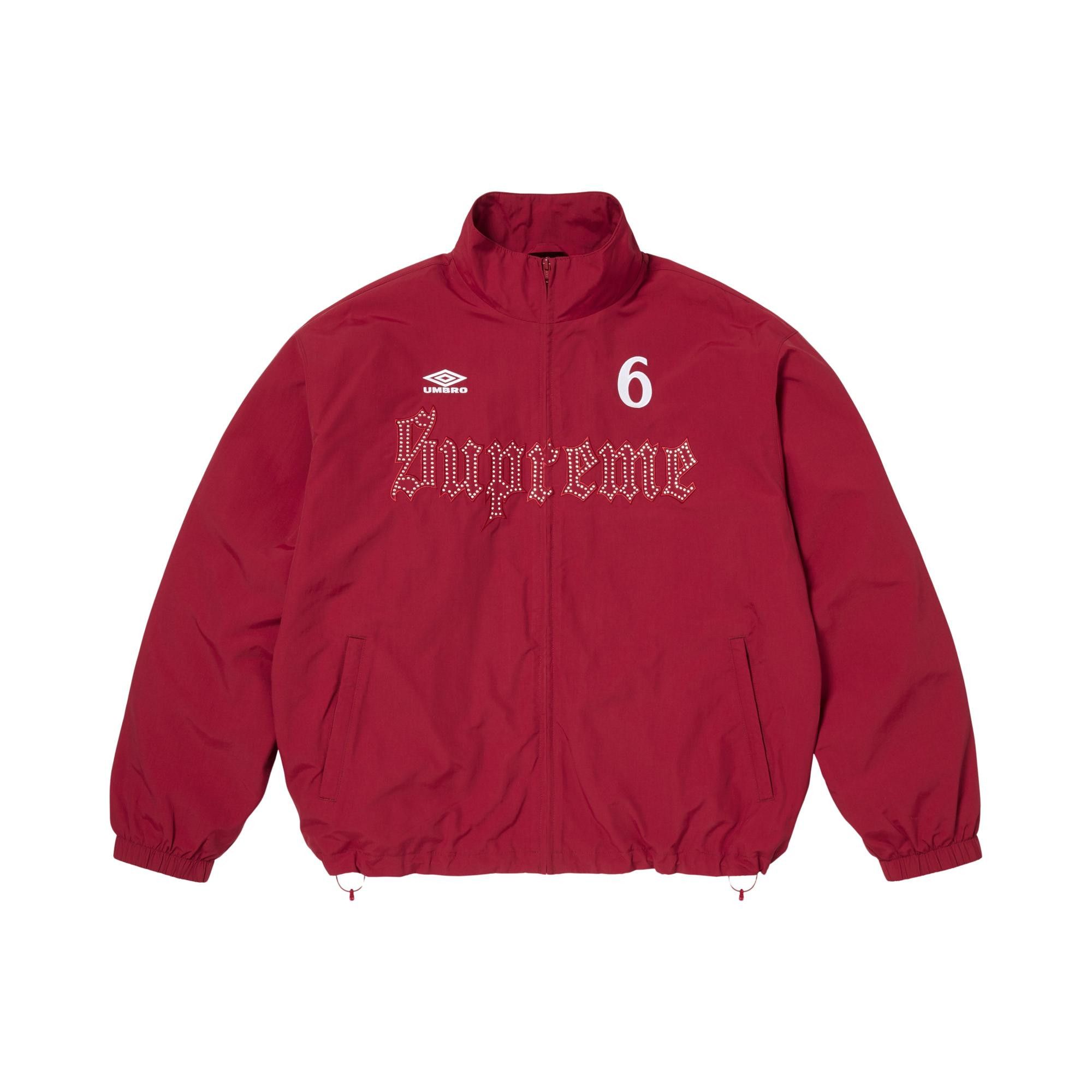 Buy Supreme x Umbro Rhinestone Track Jacket 'Red' - SS26J100 RED