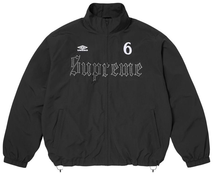 Supreme x Umbro Rhinestone Track Jacket Black