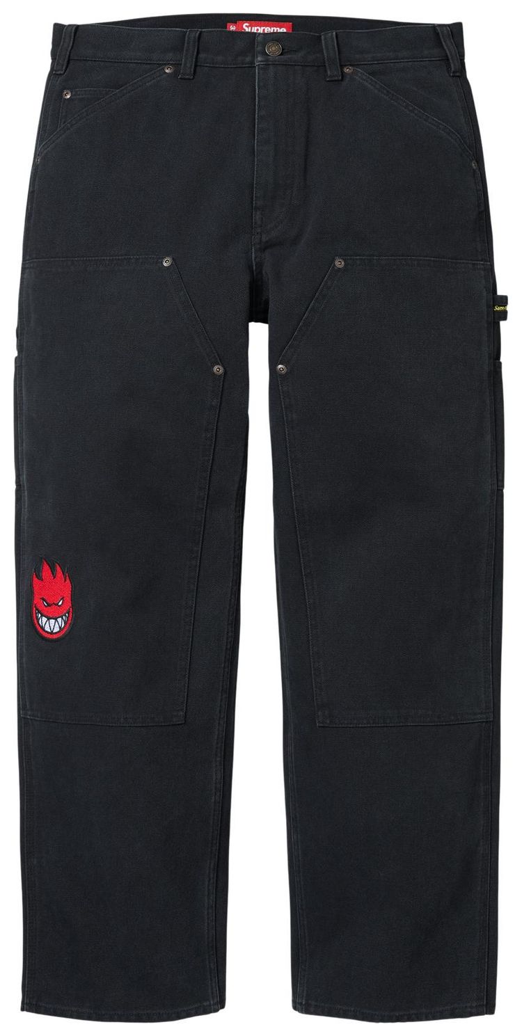 Supreme x Spitfire Double Knee Painter Pant Black