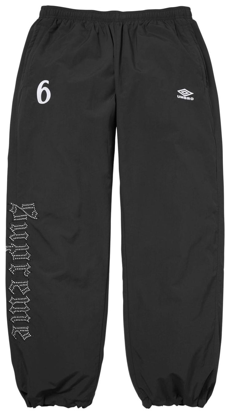 Supreme x Umbro Rhinestone Track Pant Black