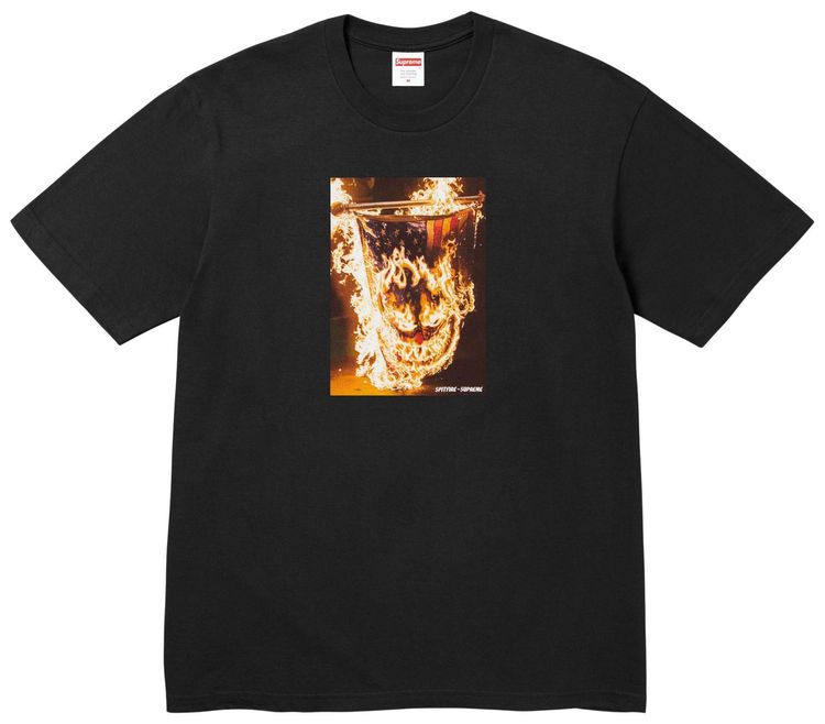 Supreme x Spitfire Flag Tee Black