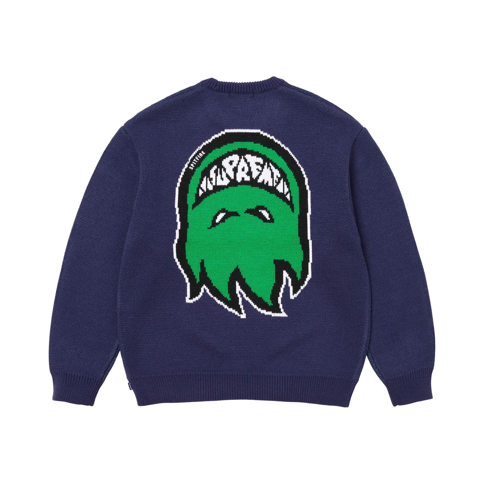 Buy Supreme x Spitfire Sweater 'Navy' - SS26SK30 NAVY | GOAT