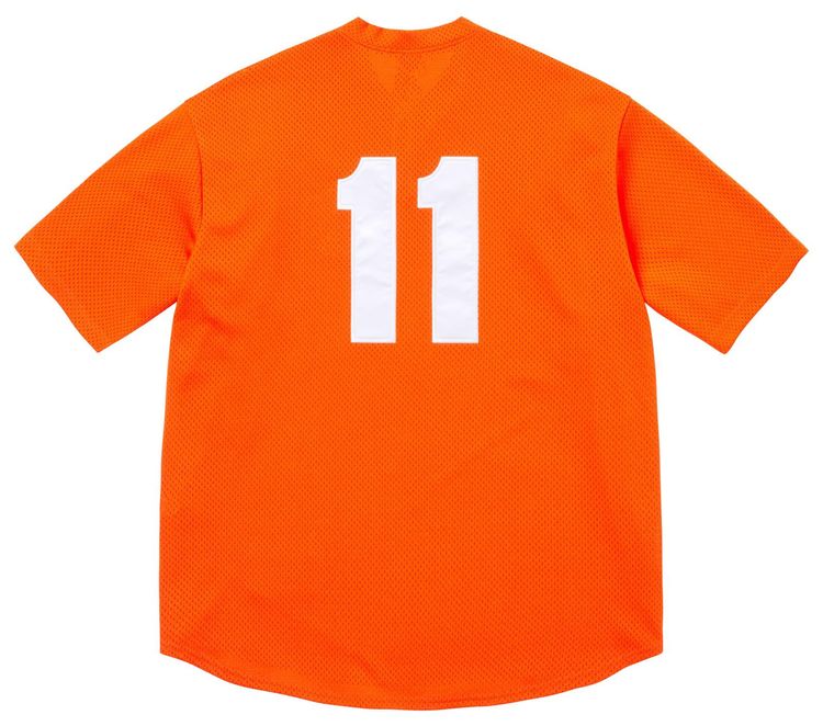 Supreme Shop S Logo Henley Orange Milan