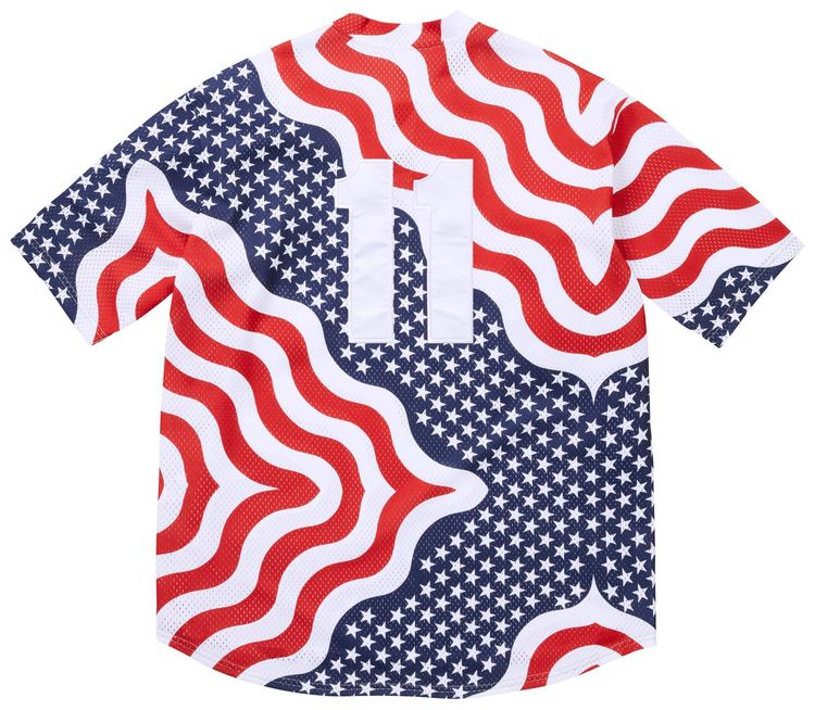 Supreme Shop S Logo Henley Flag New York