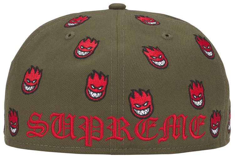 Supreme x Spitfire New Era Olive