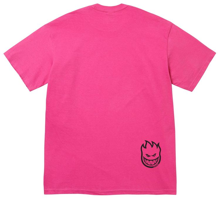 Supreme x Spitfire Flag Tee Fuchsia