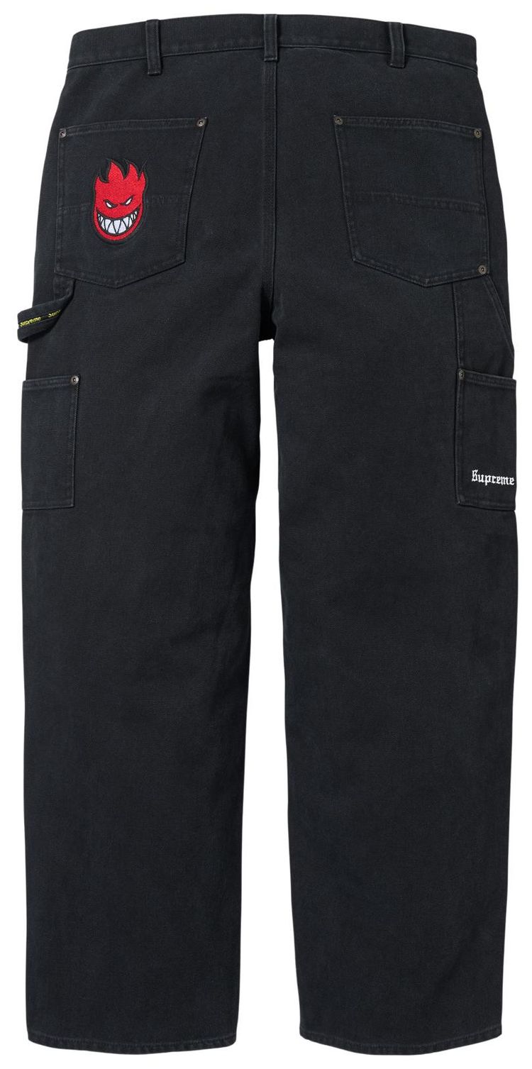 Supreme x Spitfire Double Knee Painter Pant Black