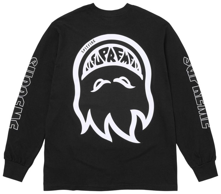 Supreme x Spitfire Long Sleeve Tee Black