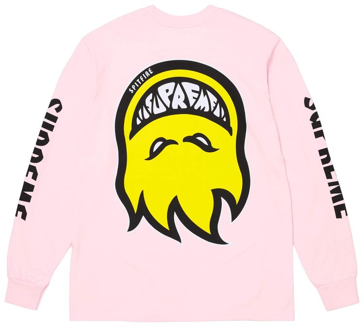 Supreme x Spitfire Long Sleeve Tee Light Pink