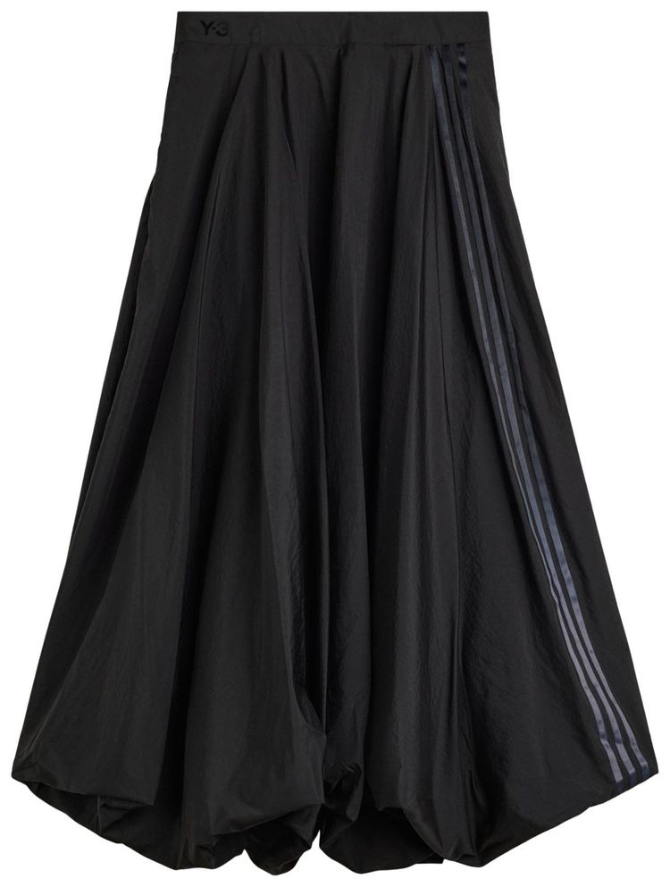 Y 3 Gradient Stripes Nylon Balloon Skirt Black