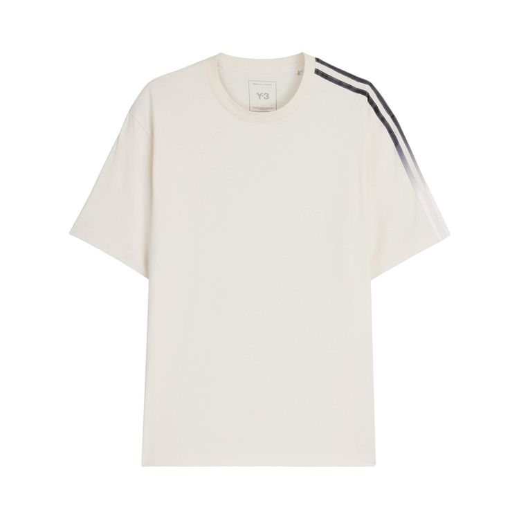 Y 3 Gradient Stripes Short Sleeve Tee White