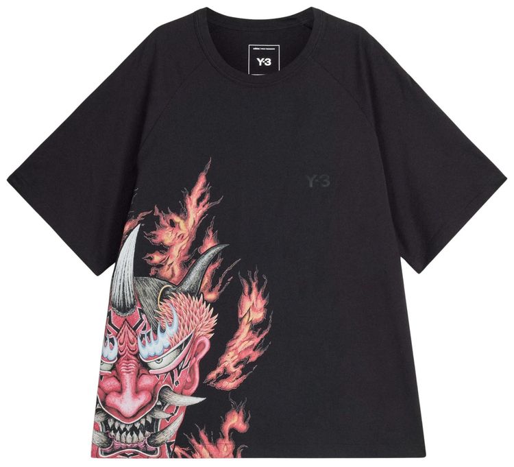Y 3 GFX Short Sleeve Tee Black