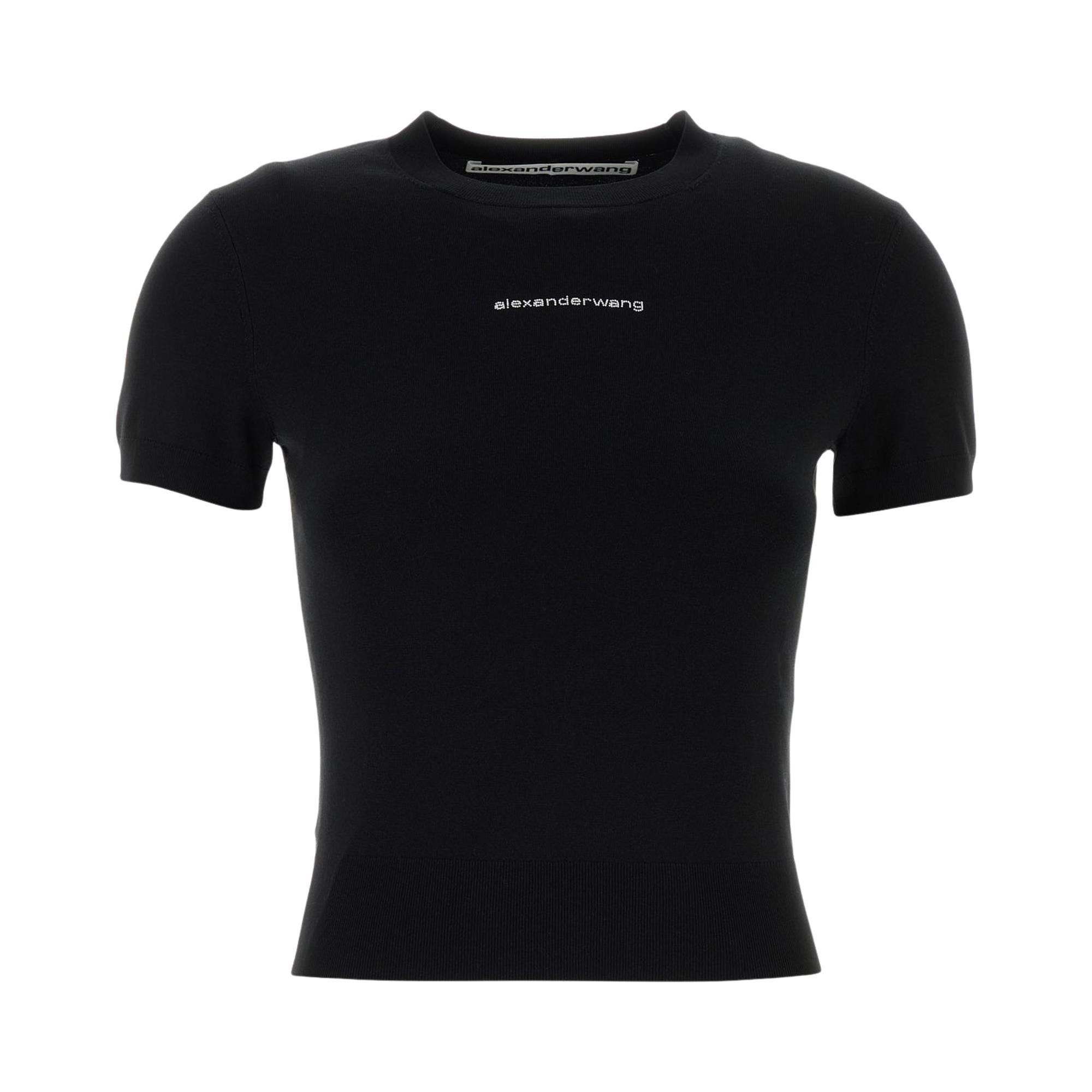 Alexander Wang ロゴ クルーネック ニット ブラック Alexander Wang
