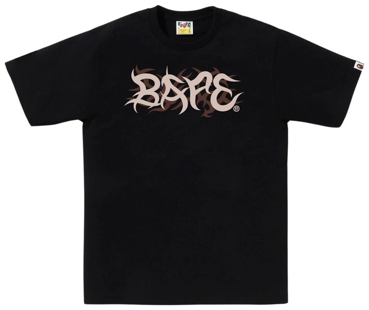 BAPE Trial Camo Logo Tee Black
