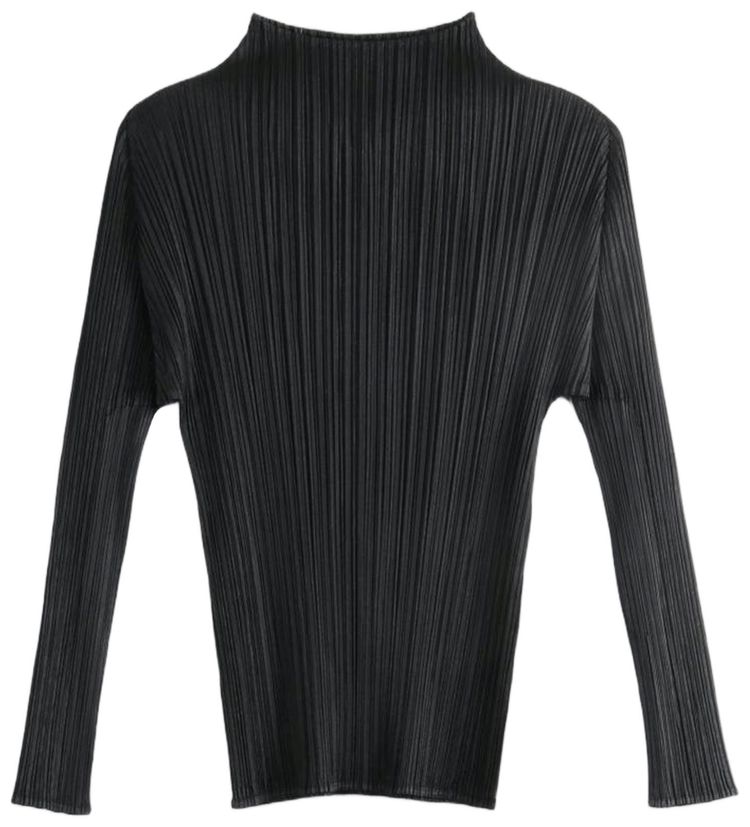 Pleats Please Issey Miyake Basics Shirt Black