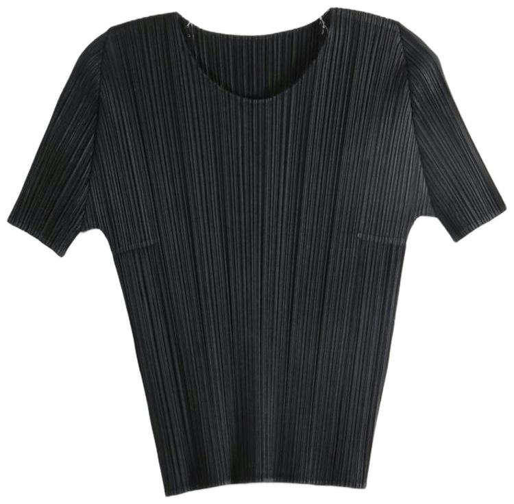Pleats Please Issey Miyake Basics Shirt Black