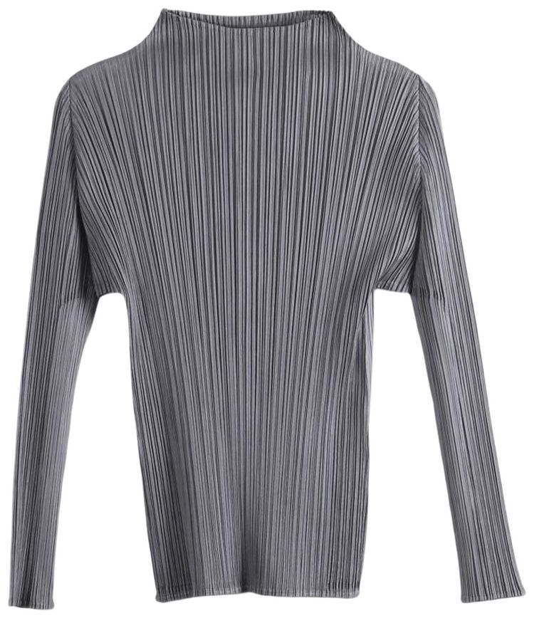 Pleats Please Issey Miyake Basics Shirt Grey