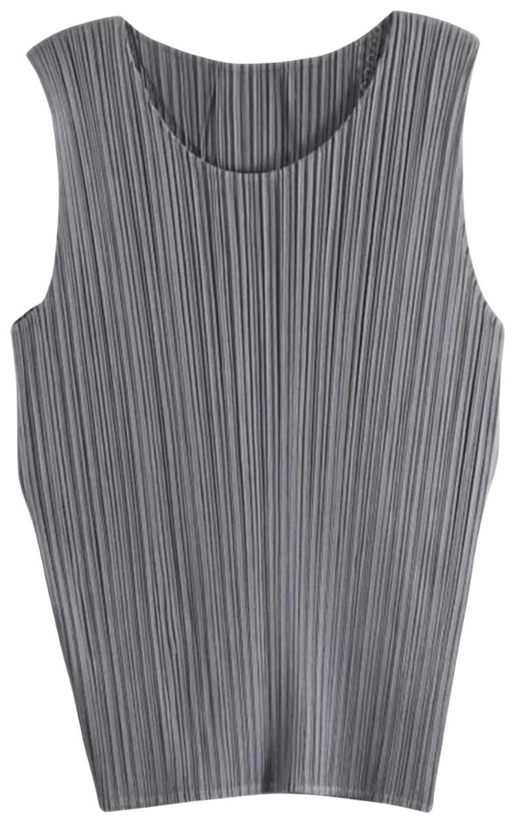 Pleats Please Issey Miyake Basics Shirt Grey