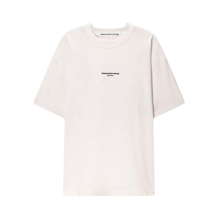 Alexander Wang Logo Print Short Sleeve Tee White