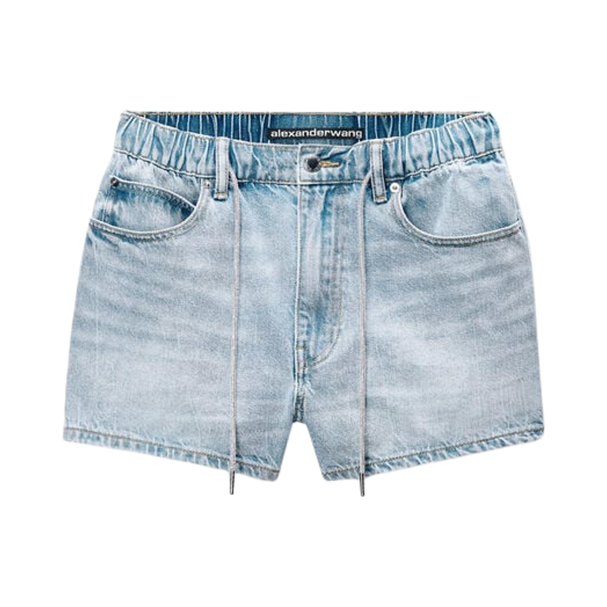 Buy Alexander Wang Rhinestone Drawcord Marathon Short 'Light