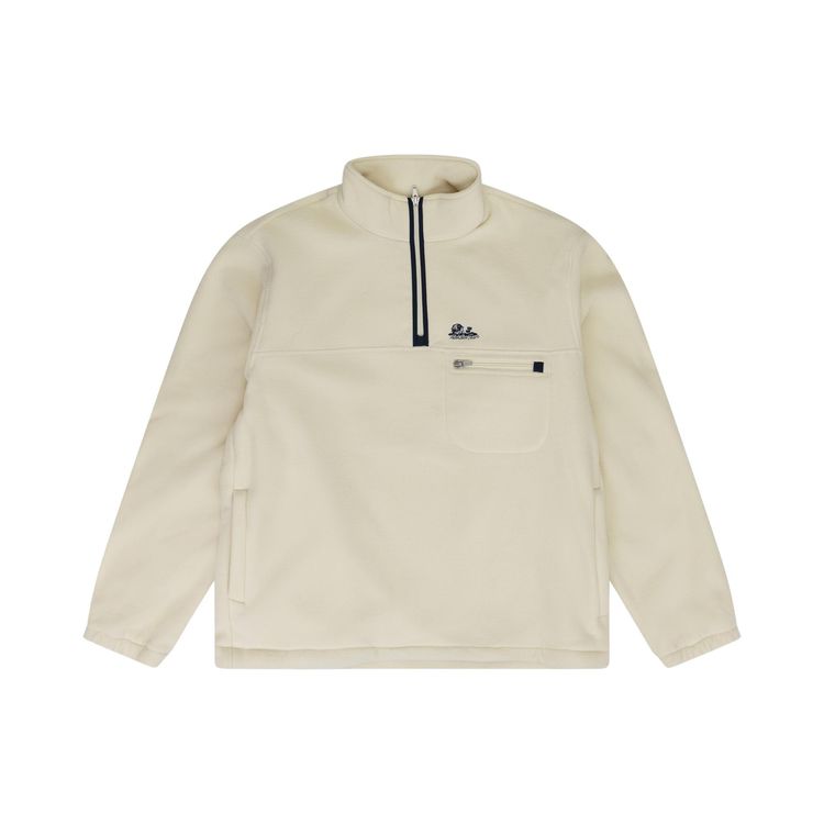 Aime Leon Dore Quarter Zip Fleece Pullover Bone White