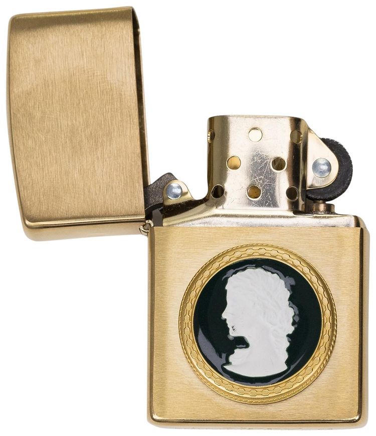 Aime Leon Dore Cameo Zippo Lighter Green