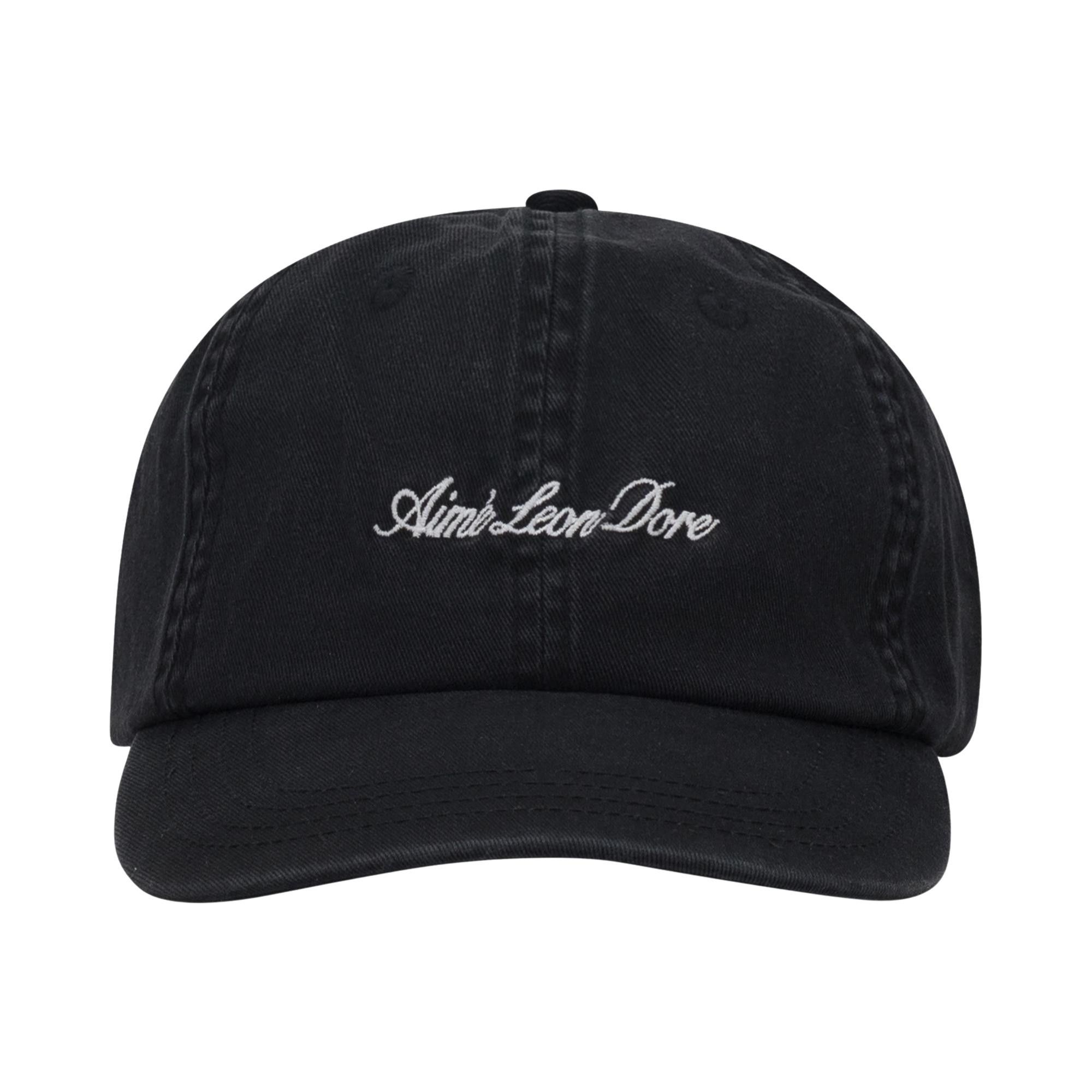 Buy Aimé Leon Dore Washed Script Cap 'Jet Black' - FW24AH000 JET