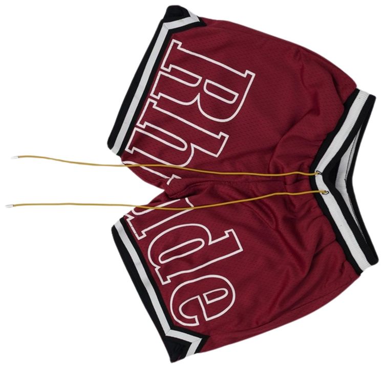 Rhude Logo Track Shorts Red