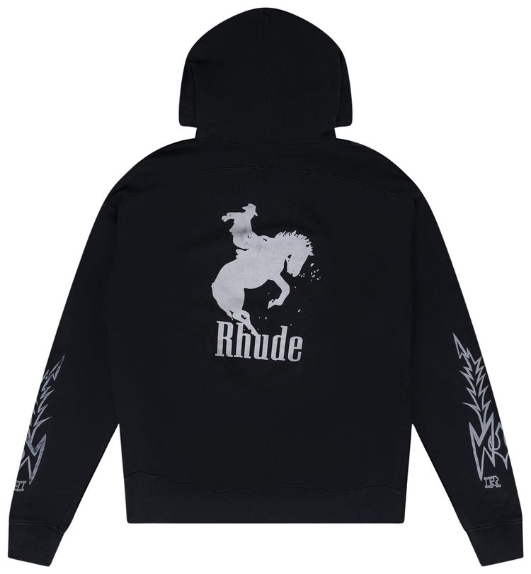 Rhude Tribal Box Hoodie Black