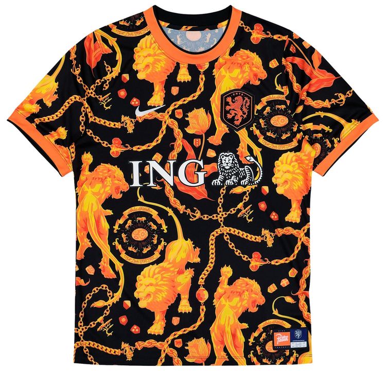 Nike Netherlands x Patta Academy Pro Short Sleeve Top Orange