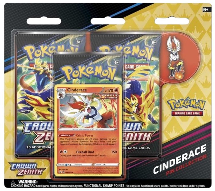 Pokemon Crown Zenith Pin Collection Cinderace