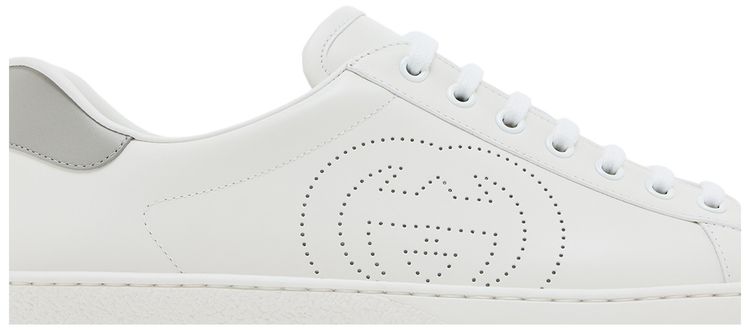 Gucci Wmns Ace Interlocking G   White Grey