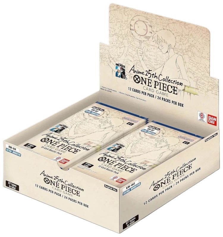 Bandai One Piece Card Game Anime 25th Collection Booster Box EB 02