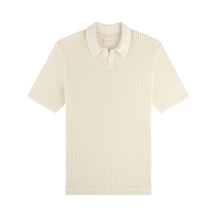 Aime Leon Dore Mesh Knit Polo Coconut Milk