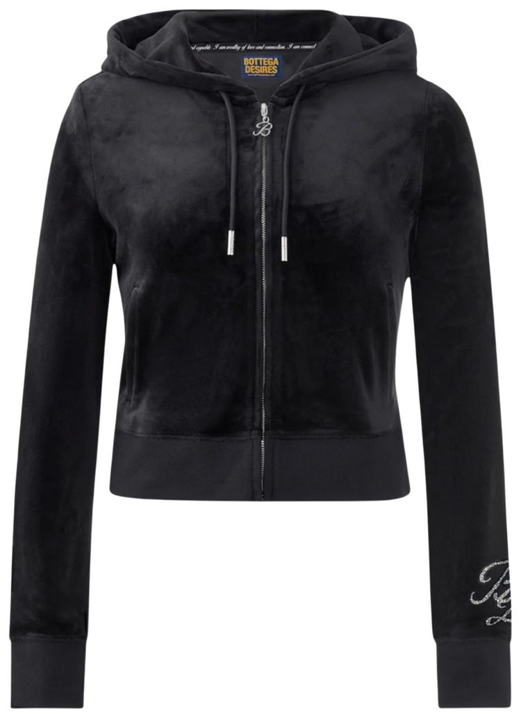 Bottega Desires Velour Jacket Black