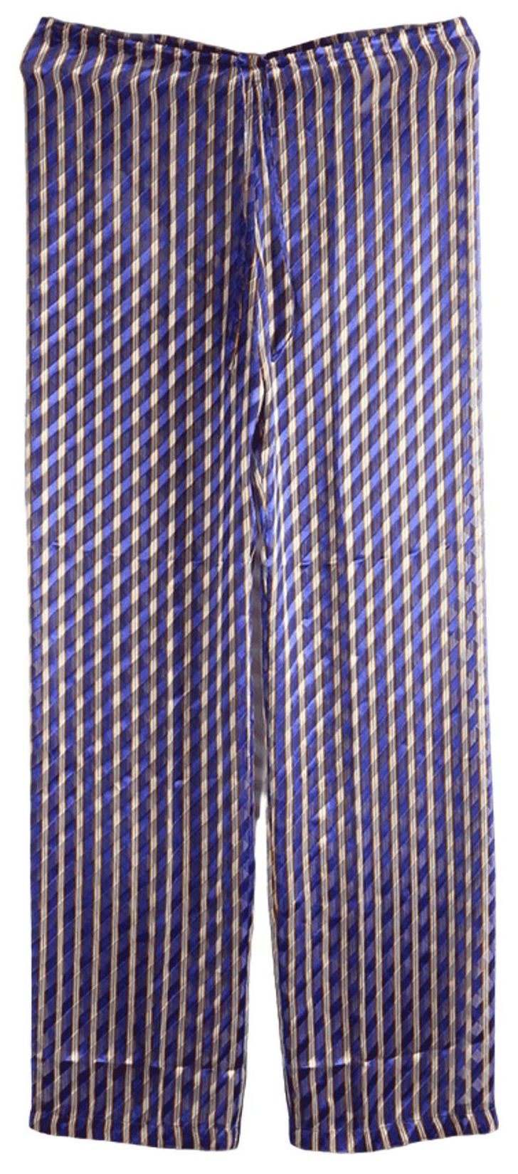 Dries Van Noten Devour Diagonal Stripe Pachas Pants Purple