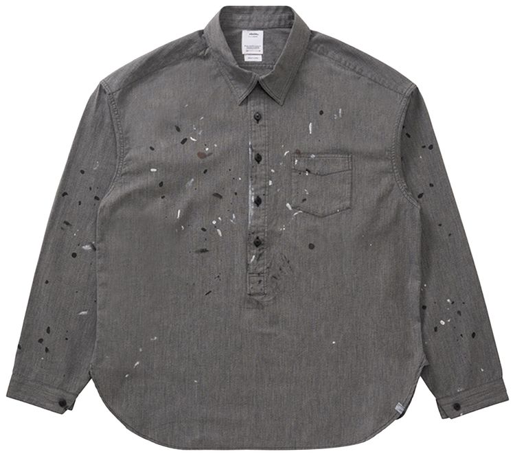 Visvim 1910 PO Chambray Long Sleeve Grey