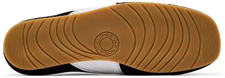 Dries Van Noten Leather Mule Black White