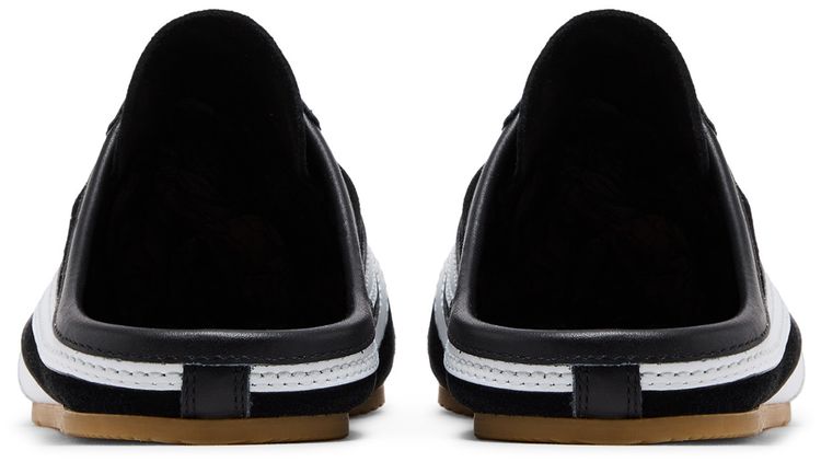 Dries Van Noten Leather Mule Black White