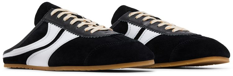 Dries Van Noten Leather Mule Black White