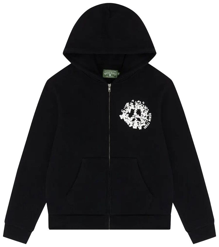 Denim Tears University Zip Hoodie BlackWhite