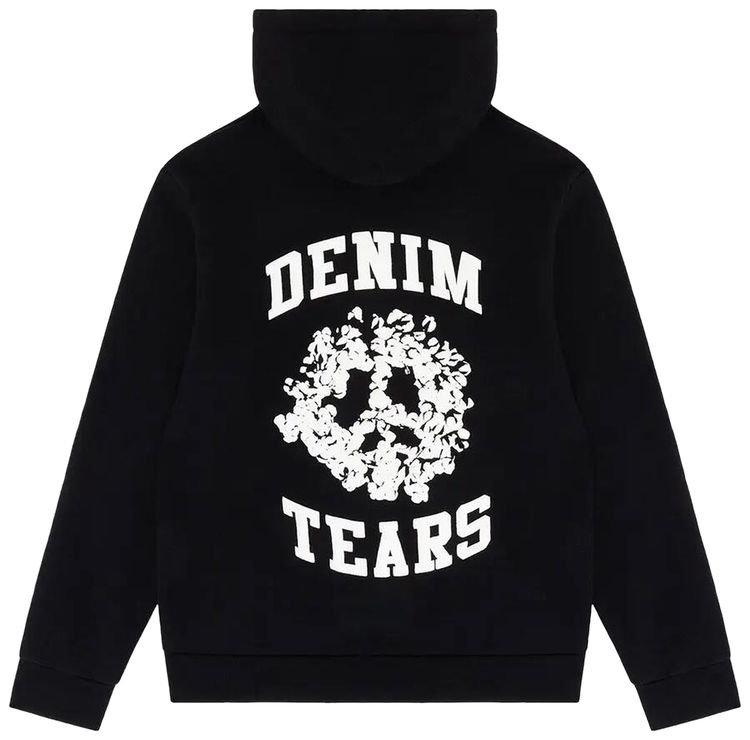 Denim Tears University Zip Hoodie BlackWhite