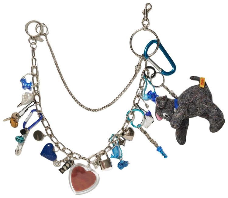 Doublet Key Chain With Dog Doll Multicolor