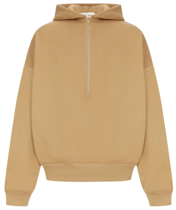 Fear of God Essentials Property Lounge Half Zip Hoodie Dune