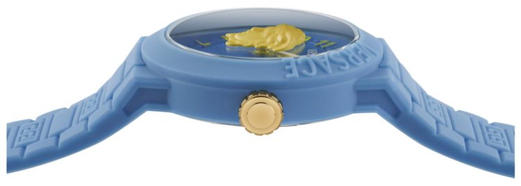 Versace V Pop Silicone Watch Blue