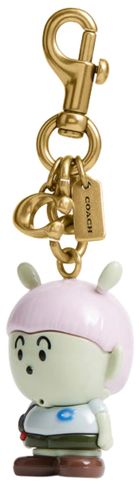 Brain Dead x Coach Vinyl Xerx Alien Bag Charm Multicolor