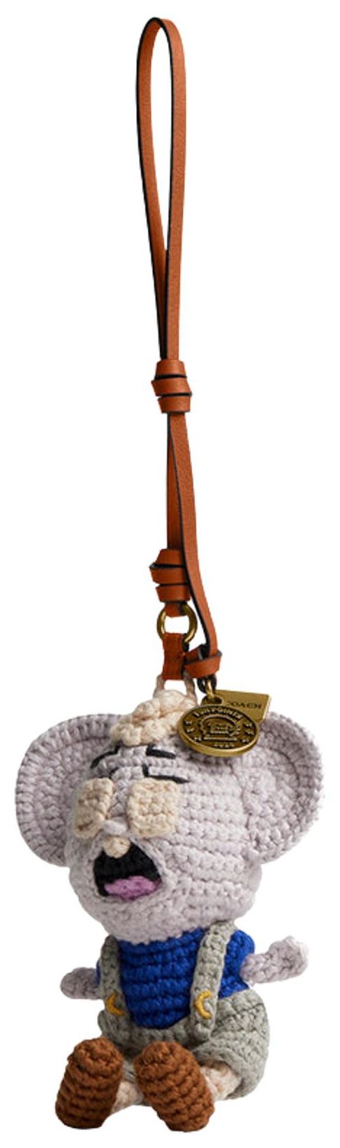 Brain Dead x Coach Kachi Mouse Crochet Bag Charm Multicolor