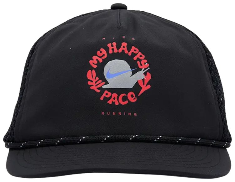 Nike Pro Dri Fit Unstructured Happy Pace Cap BlackAnthracite