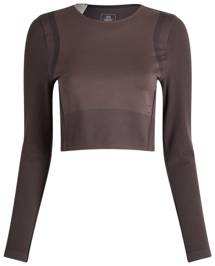ON Studio Knit Long T Crop PebbleBlack