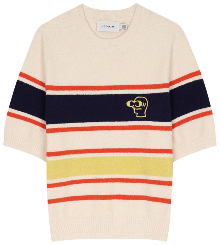 Brain Dead x Coach Striped Knit Top Cream Multicolor